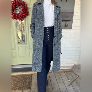 Grey Steve Madden Trench Coat Size Small